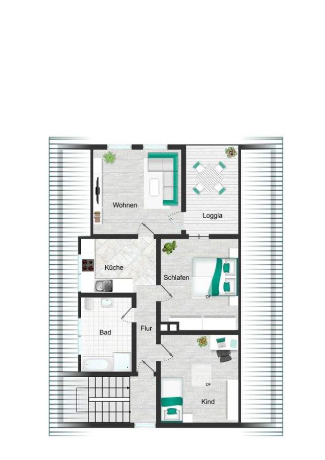 Renoviertes Dreifamilienhaus mit Dachterrassen - ideal als Kapitalanlage oder Mehrgenerationenhaus - Dachgeschoss