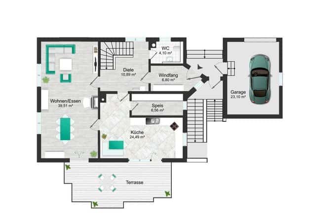 Einfamilienhaus in einzigartiger Naturlage mit Offenstall - Ideal für Pferdehalter - Erdgeschoss