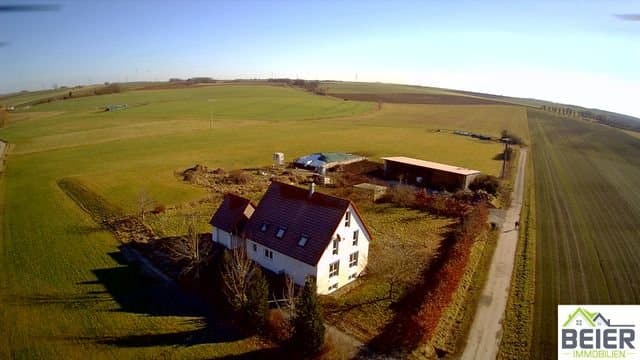 Einfamilienhaus in einzigartiger Naturlage mit Offenstall - Ideal für Pferdehalter - Luftbild