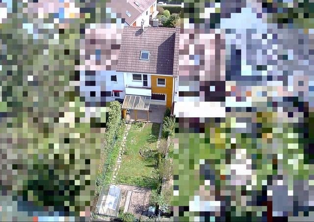 Gepflegtes Reihenmittelhaus in ruhiger Wohnsiedlung - Luftbild