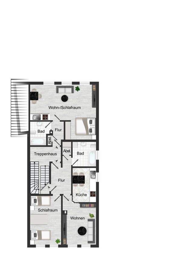 Attraktives Wohn- und Geschäftshaus in Innenstadtlage - 2. Obergeschoss