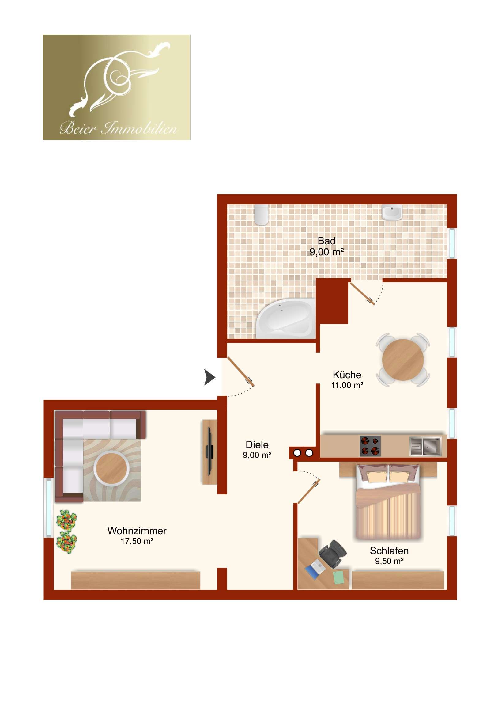 Schön renovierte Erdgeschosswohnung im Ortskern - 33592_339123_1088742_Dieten...