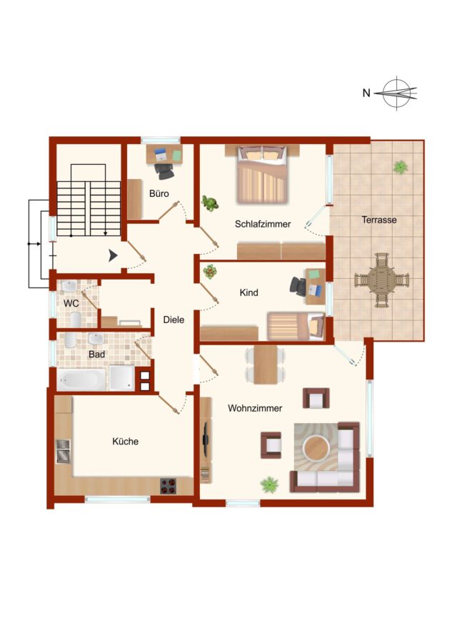 Mehrfamilienhaus mit zwei Wohneinheiten in familienfreundlicher Lage - Erdgeschoss