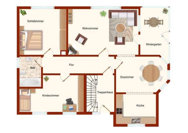 Ein- Zweifamilienhaus in ruhiger Naturlage - Erdgeschoss