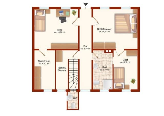 Einfamilienhaus mit Garten in zentrumsnaher Lage - Erdgeschoss
